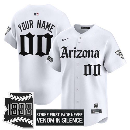 Arizona Diamondbacks ‘Gothic Desert Fang Edition’ Personalized Baseball Jersey