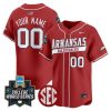 Arkansas Razorbacks 2025 World Series Vapor Premier Limited Custom Jersey – All Stitched