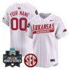 Arkansas Razorbacks 2025 World Series Vapor Premier Limited Custom Jersey – All Stitched