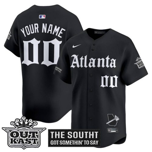 Atlanta Braves ‘Gothic South x Outkast Edition’ Special Baseball Jersey