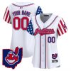 Cleveland Indians 2025 Independence Day Vapor Premier Limited Custom Jersey – All Stitched