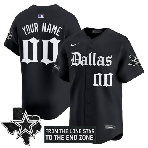 Dallas Cowboys ‘Gothic Lone Star Edition’ Baseball Jersey