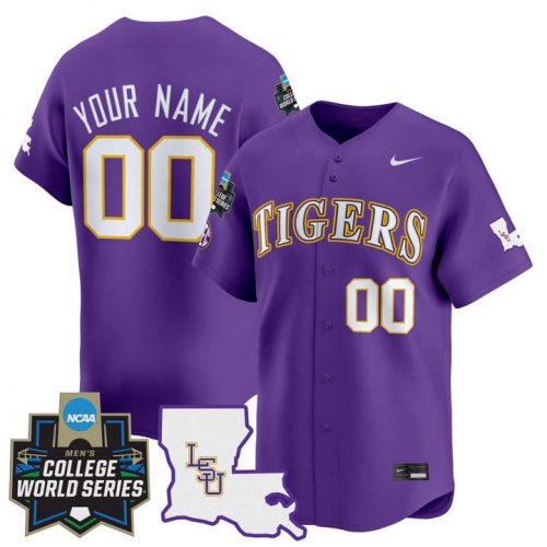 LSU Tigers 2025 World Series Vapor Premier Limited Custom Jersey – All Stitched