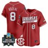 Men’s Arkansas Razorbacks 2025 World Series Vapor Premier Limited Jersey – All Stitched