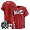 Men’s Arkansas Razorbacks 2025 World Series Vapor Premier Limited Jersey – All Stitched