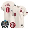 Men’s Arkansas Razorbacks 2025 World Series Vapor Premier Limited Jersey – All Stitched