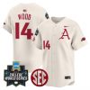 Men’s Arkansas Razorbacks 2025 World Series Vapor Premier Limited Jersey – All Stitched