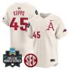 Men’s Arkansas Razorbacks 2025 World Series Vapor Premier Limited Jersey – All Stitched