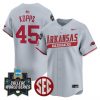 Men’s Arkansas Razorbacks 2025 World Series Vapor Premier Limited Jersey – All Stitched