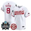 Men’s Arkansas Razorbacks 2025 World Series Vapor Premier Limited Jersey – All Stitched