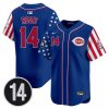 Men’s Cincinnati Reds 2025 Independence Day Vapor Premier Limited Jersey – All Stitched