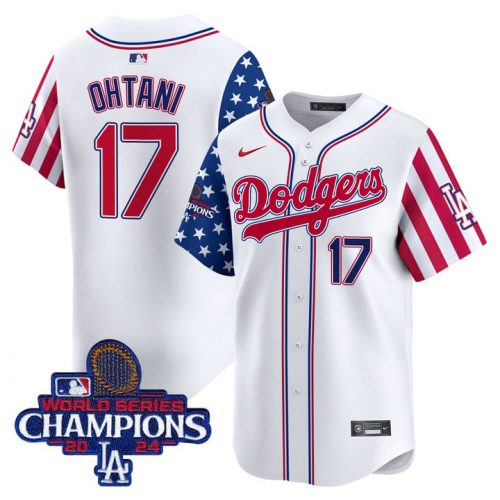 Men’s Dodgers 2025 Independence Day Vapor Premier Limited Jersey – All Stitched