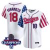 Men’s Dodgers 2025 Independence Day Vapor Premier Limited Jersey – All Stitched