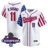 Men’s Dodgers 2025 Independence Day Vapor Premier Limited Jersey – All Stitched
