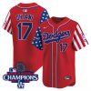 Men’s Dodgers 2025 Independence Day Vapor Premier Limited Jersey – All Stitched