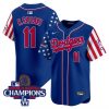 Men’s Dodgers 2025 Independence Day Vapor Premier Limited Jersey – All Stitched