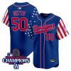 Men’s Dodgers 2025 Independence Day Vapor Premier Limited Jersey – All Stitched