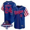 Men’s Dodgers 2025 Independence Day Vapor Premier Limited Jersey – All Stitched