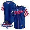 Men’s Dodgers 2025 Independence Day Vapor Premier Limited Jersey – All Stitched