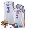 Men’s Oklahoma City Thunder 2025 Finals Swingman Jersey – All Stitched