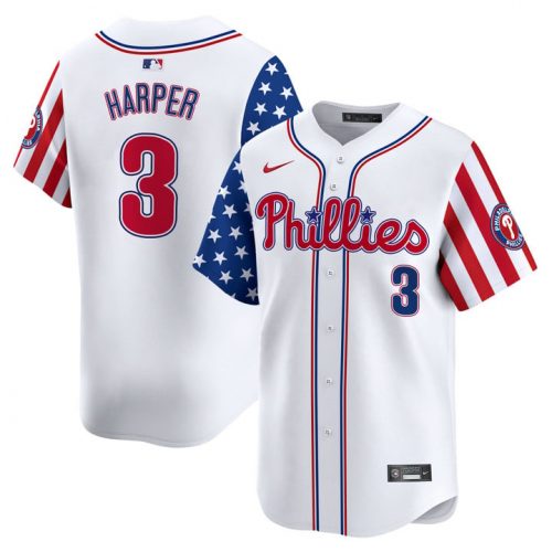 Men’s Phillies 2025 Independence Day Vapor Premier Limited Jersey – All Stitched