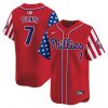 Men’s Phillies 2025 Independence Day Vapor Premier Limited Jersey – All Stitched