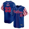 Men’s Phillies 2025 Independence Day Vapor Premier Limited Jersey – All Stitched
