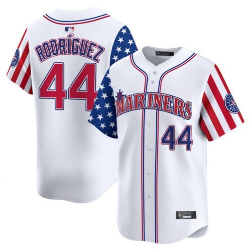 Men’s Seattle Mariners 2025 Independence Day Vapor Premier Limited Jersey – All Stitched