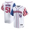 Men’s Seattle Mariners 2025 Independence Day Vapor Premier Limited Jersey – All Stitched