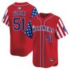 Men’s Seattle Mariners 2025 Independence Day Vapor Premier Limited Jersey – All Stitched
