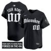 Milwaukee Brewers Gothic 414 Shadows Edition Personalied Baseball Jersey