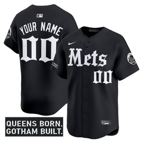 New York Mets Gothic Legacy Edition “Queens Born Gotham Build” Special Baseball Jersey
