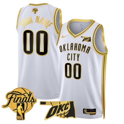 Oklahoma City Thunder 2025 Finals Swingman Custom Jersey – All Stitched