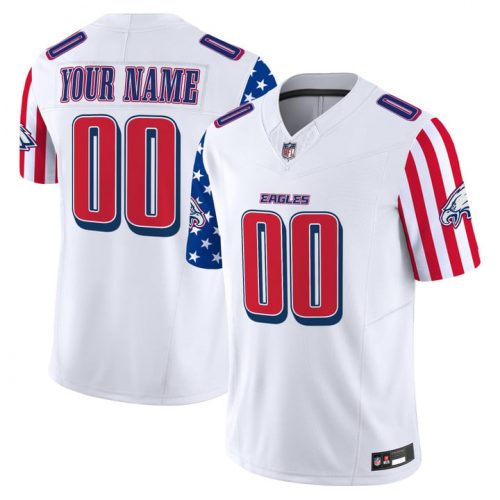 Philadelphia Eagles 2025 Independence Day Vapor Limited Custom Jersey – All Stitched
