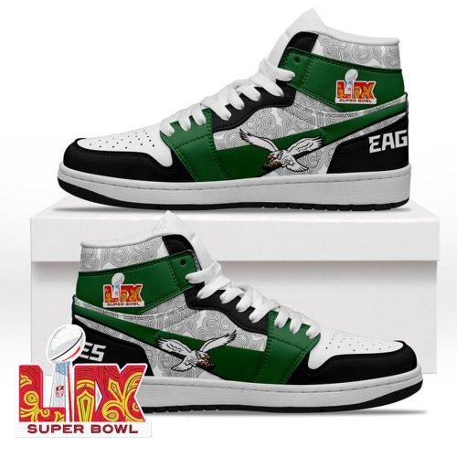 Philadelphia Eagles Super Bowl LIX Kelly Green Air Jordan 1 Sneaker