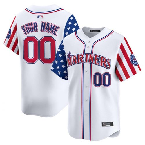 Seattle Mariners 2025 Independence Day Vapor Premier Limited Custom Jersey – All Stitched