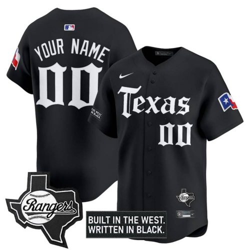 Texas Rangers ‘Gothic Frontier Edition’ Baseball Jersey